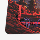 Exploding Red Sunset Landscape Playmat