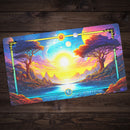 Yellow Sun and Ocean Landscape Playmat