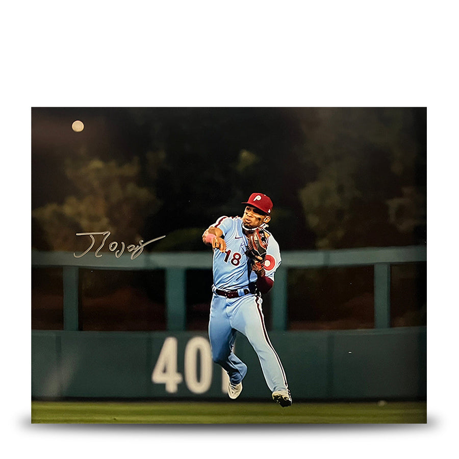 Johan Rojas Throwback Action Philadelphia Phillies Autographed 16