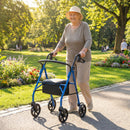 Rollator Walker with Seat and Height Adjustable Handles