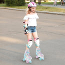 Roller Skates for Teens 4 Sizes Adjustable with Light-up Wheels for Boys Girls Ages 13+