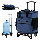 50-Can Large Leakproof Rolling Cooler with Detachable Bottom Plate
