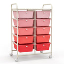 10-Drawer Rolling Storage Cart
