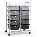 10-Drawer Rolling Storage Cart