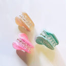 Romantic Set of 3 Mini Heart Claws in Heart Shaped Gift Box