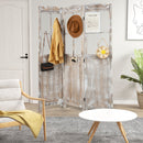 6 Feet Folding Privacy Screen-Coffee