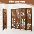 Room Divider 5.6 FT Folding Partition Stand with Double Action Metal Hinges