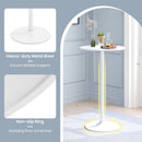 Round Bistro Table 40 Inch Bar Height Tall Coffee Cocktail Table