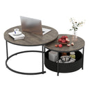Round Coffee Table Set of 2