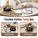 Round Coffee Table Set of 2
