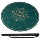 Round Poker Mat for Texas Hold'em 47" with Carrying Bag for 8-Player