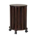 Round Portable Wood Nesting Stools with Locking Casters