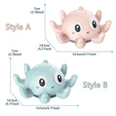 Electric Octopus Whale Baby Bath Toy with LED & Water Spray