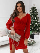 Women's Clothing Autumn and Winter New Fashion Commuter V-neck