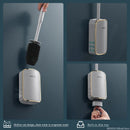 Wall-Mount Quick Drain Toilet Brush Set