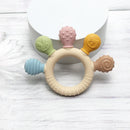 Silicone Baby Ring Teether – Multicolor Sensory Gum Relief Toy