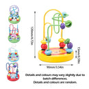 Wooden Roller Coaster Toy – Colorful Educational Bead Maze for Kids