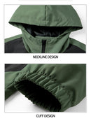 Men Windproof Jacket – Hooded Sportswear for Outdoor Autumn & Winter