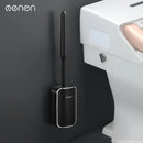 Wall-Mount Quick Drain Toilet Brush Set