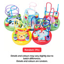 Wooden Roller Coaster Toy – Colorful Educational Bead Maze for Kids