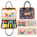 Busy Board Montessori Sensory Toy – Educational Travel Activity Board