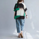 Women Summer T-shirt – Retro Loose Cotton Linen Short Sleeve Top