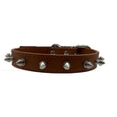 Spiked Dog Collar – PU Leather Studded Collar, Adjustable, Colorful for Dogs & Cats