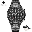 Men's Gold Luxury Quartz Wrist Watch – Big Dial Dress Watch