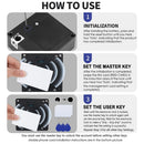 Invisible RFID Cabinet Lock, Hidden Electronic Lock for Wooden Cabinets