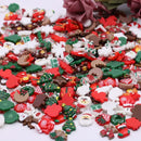 50pcs Christmas Resin Flatbacks for DIY Crafts & Jewelry Making