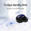Single Ear Bluetooth Headset – Wireless Mono Earpiece with Mic, Bluetooth 5.0, Waterproof Sports Earphone for Hands-Free Calls