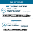 Batman Black Silver Seatbelt Belt - Batman Outlines Black/White Webbing