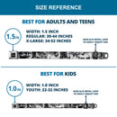 Batman Black Silver Seatbelt Belt - Batman Poses & Bat Shield Sketch White/Black Webbing