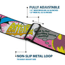 Batman Black/Silver Seatbelt Belt - BATGIRL-IS SHE HERO OR VILLAIN? w/Batgirl in Action Webbing
