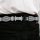 Batman Black Silver Seatbelt Belt - Batman Utility Belt Black/Gray Webbing