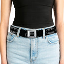 Batman Black Silver Seatbelt Belt - Batman Shield Black/Gray Webbing