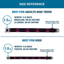 Batman Full Color Black Hot Pink Seatbelt Belt - Batman Shield/Chainlink Black/Hot Pink Webbing