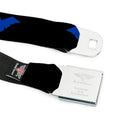Nightwing Logo Full Color Black Blue Seatbelt Belt - Nightwing Logo Black/Blue Webbing