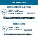 Bat Signal Full Color Black Gray Blues Seatbelt Belt - BATMAN Poses/Bat Signal CLOSE-UP Black/Grays/Blues Webbing