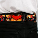 Red Hood Logo Full Color Black Red Seatbelt Belt - Red Hood and the Outlaws #29 Shooting/Explosion Cover Pose/Logo Webbing