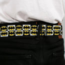 Batman Full Color Black Yellow Seatbelt Belt - Batman Shield Checkers Webbing