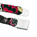 Batman Full Color Black Yellow Seatbelt Belt - Batman Caped Crusader Webbing