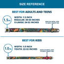 Batman Full Color Black Yellow Seatbelt Belt - Batman Dark Knight Webbing