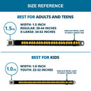 Batman Full Color Black Yellow Seatbelt Belt - Bat Signal-3 Black/Yellow/Black Webbing