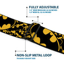 Batman Full Color Black Yellow Seatbelt Belt - Bat Signals Stacked w/CLOSE-UP Yellow/Black Webbing