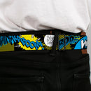 Batman Full Color Black Yellow Seatbelt Belt - Batman Scene1 Webbing