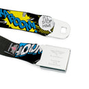 Batman Full Color Black Yellow Seatbelt Belt - Batman Scene1 Webbing