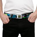 Batman Full Color Black Yellow Seatbelt Belt - Batman & Villains1 Webbing