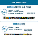 Batman Full Color Black Yellow Seatbelt Belt - BATGIRL in Action w/Face CLOSE-UP Webbing