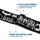 Batman Full Color Black/Yellow Seatbelt Belt - Batman Gotham City Graffiti Collage Black/White Webbing